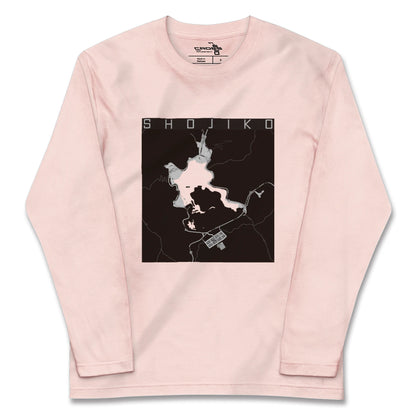 【精進湖（山梨県）】地図柄ロングスリーブTシャツ