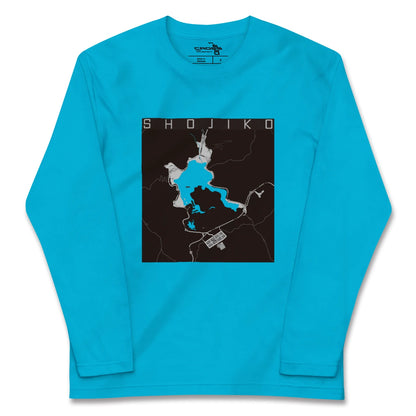 【精進湖（山梨県）】地図柄ロングスリーブTシャツ