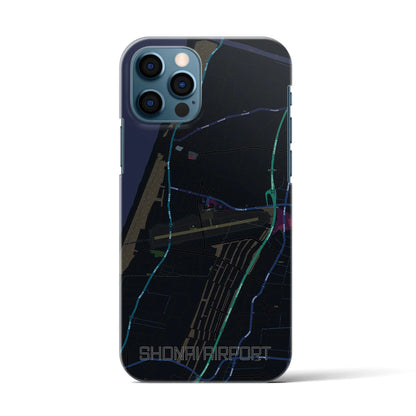 【庄内空港（山形県）】地図柄iPhoneケース（バックカバータイプ）