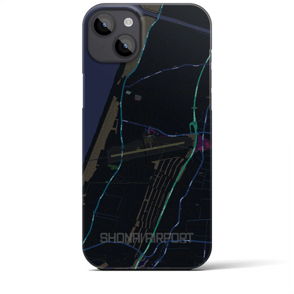 【庄内空港（山形県）】地図柄iPhoneケース（バックカバータイプ）