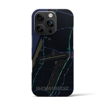 【庄内空港（山形県）】地図柄iPhoneケース（バックカバータイプ）