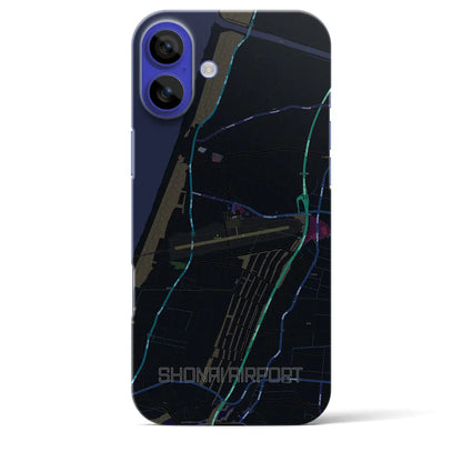 【庄内空港（山形県）】地図柄iPhoneケース（バックカバータイプ）