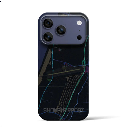 【庄内空港（山形県）】地図柄iPhoneケース（バックカバータイプ）