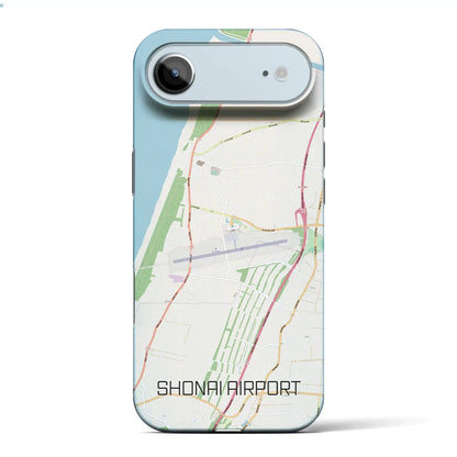 【庄内空港（山形県）】地図柄iPhoneケース（バックカバータイプ）