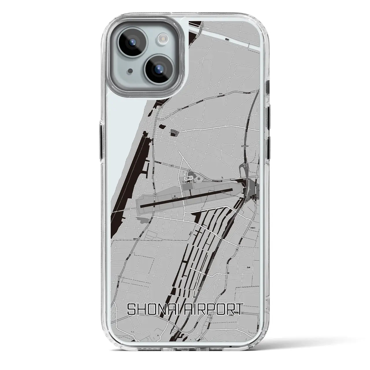 【庄内空港（山形県）】地図柄iPhoneケース（MagSafeタイプ）