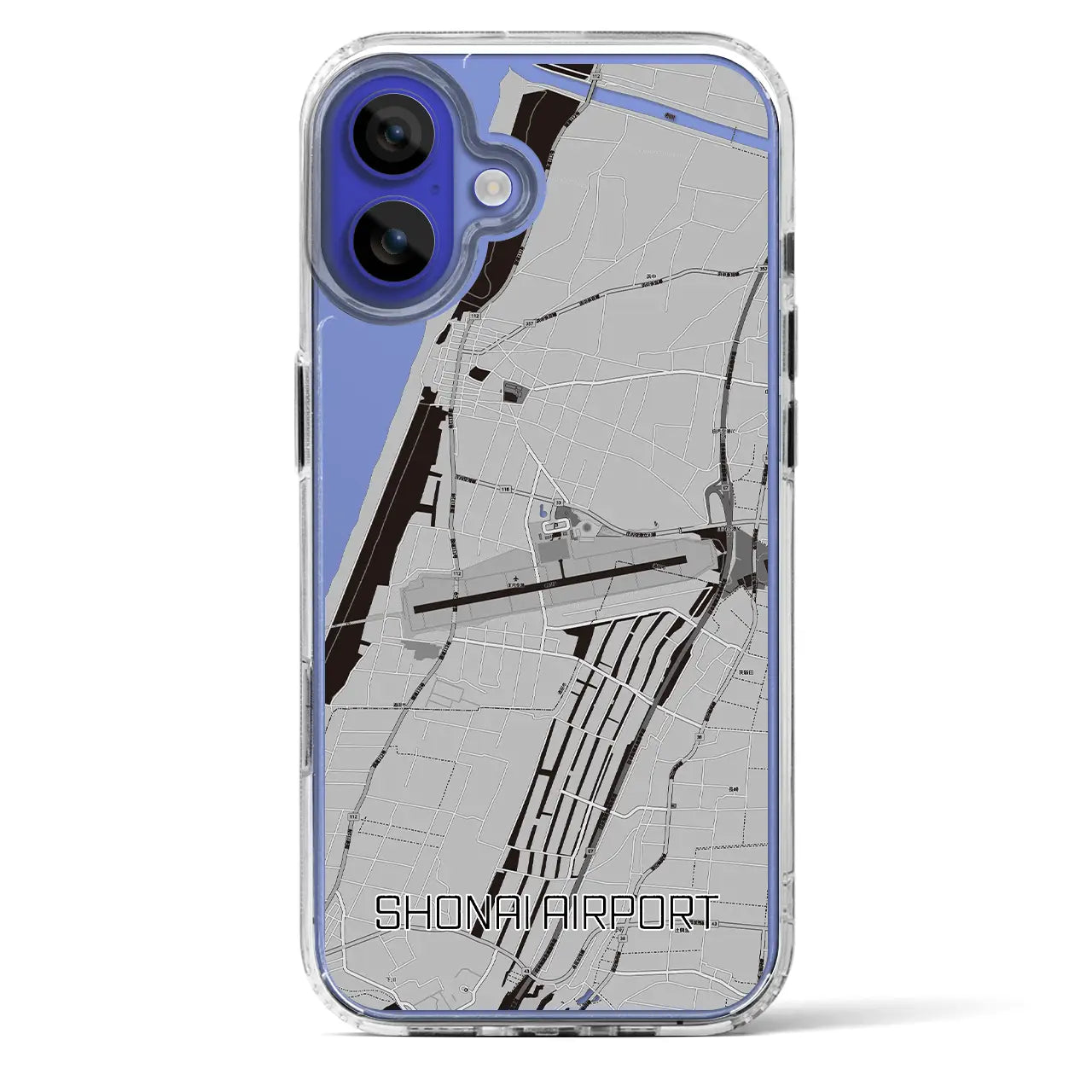 【庄内空港（山形県）】地図柄iPhoneケース（MagSafeタイプ）