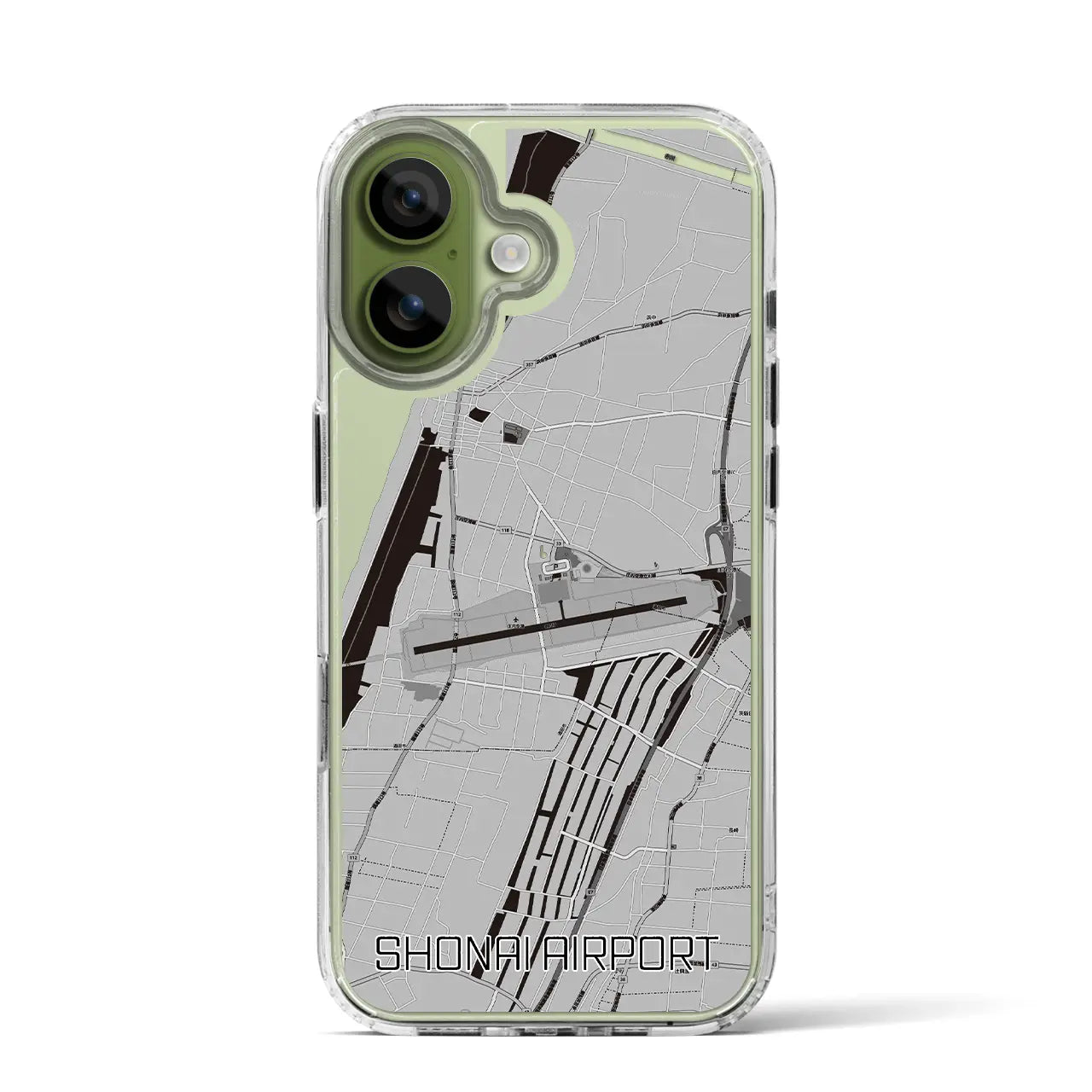 【庄内空港（山形県）】地図柄iPhoneケース（MagSafeタイプ）