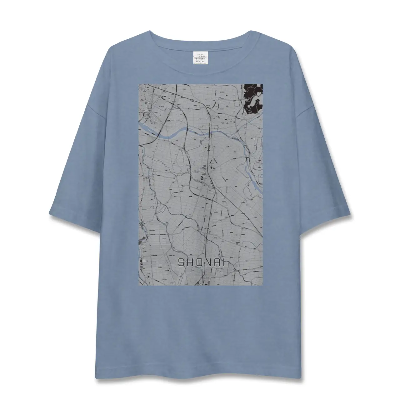 【庄内（山形県）】地図柄ビッグシルエットTシャツ