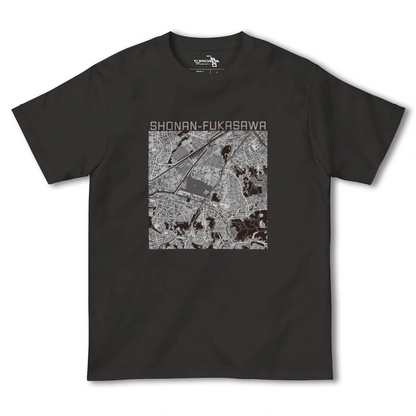 【湘南深沢（神奈川県）】地図柄ヘビーウェイトTシャツ