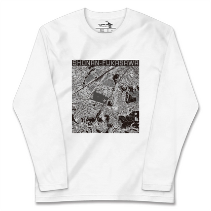 【湘南深沢（神奈川県）】地図柄ロングスリーブTシャツ