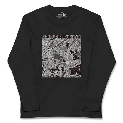 【湘南深沢（神奈川県）】地図柄ロングスリーブTシャツ