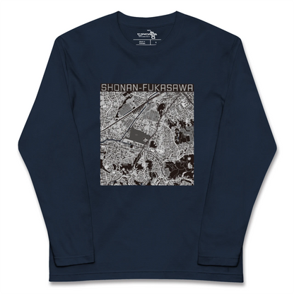 【湘南深沢（神奈川県）】地図柄ロングスリーブTシャツ