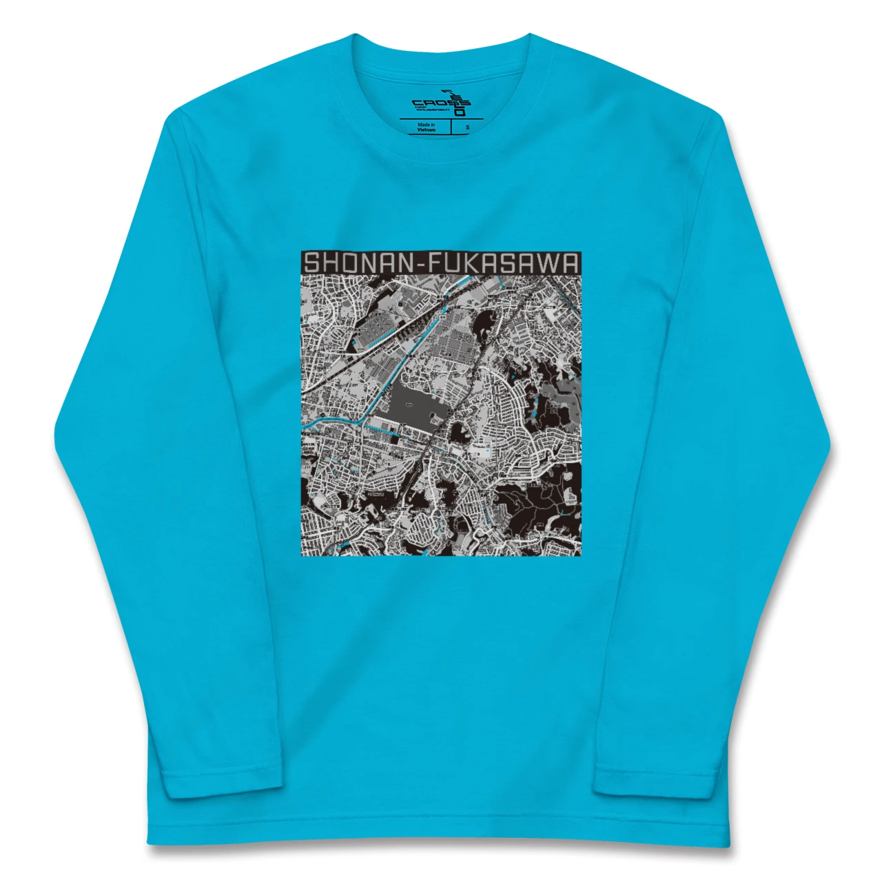 【湘南深沢（神奈川県）】地図柄ロングスリーブTシャツ