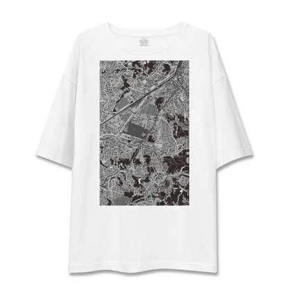 【湘南深沢（神奈川県）】地図柄ビッグシルエットTシャツ