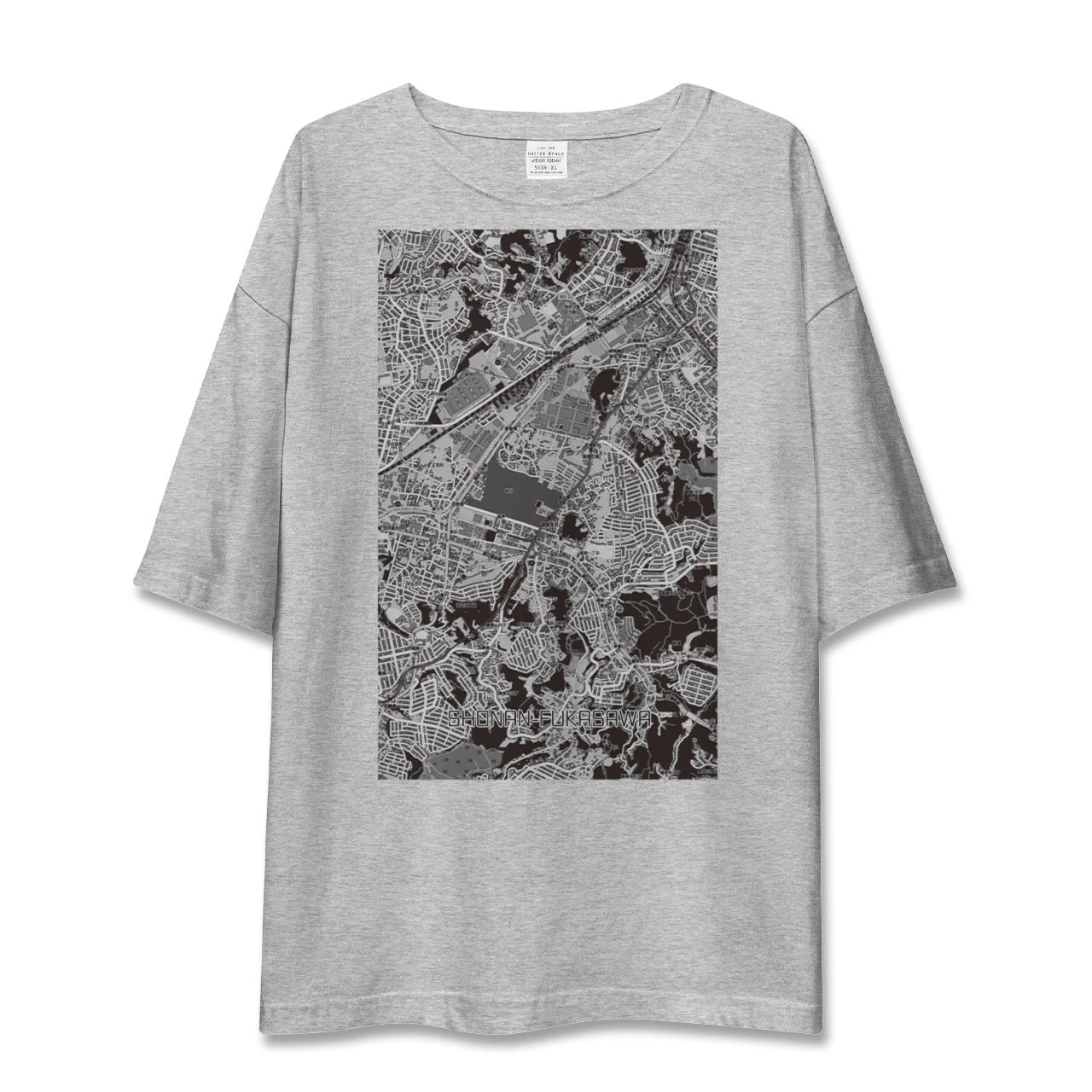 【湘南深沢（神奈川県）】地図柄ビッグシルエットTシャツ