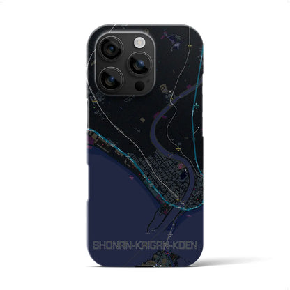 【湘南海岸公園（神奈川県）】地図柄iPhoneケース（バックカバータイプ）