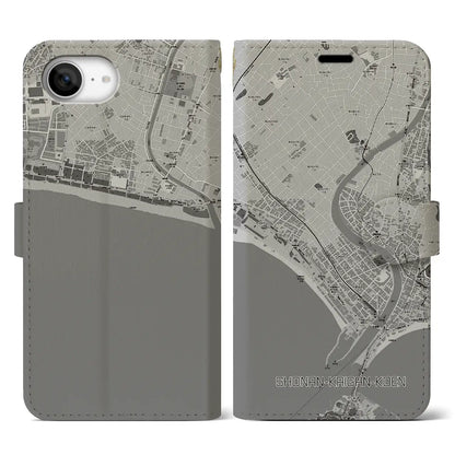 【湘南海岸公園（神奈川県）】地図柄iPhoneケース（手帳タイプ）