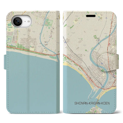 【湘南海岸公園（神奈川県）】地図柄iPhoneケース（手帳タイプ）