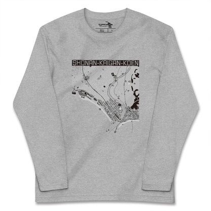 【湘南海岸公園（神奈川県）】地図柄ロングスリーブTシャツ