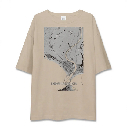 【湘南海岸公園（神奈川県）】地図柄ビッグシルエットTシャツ