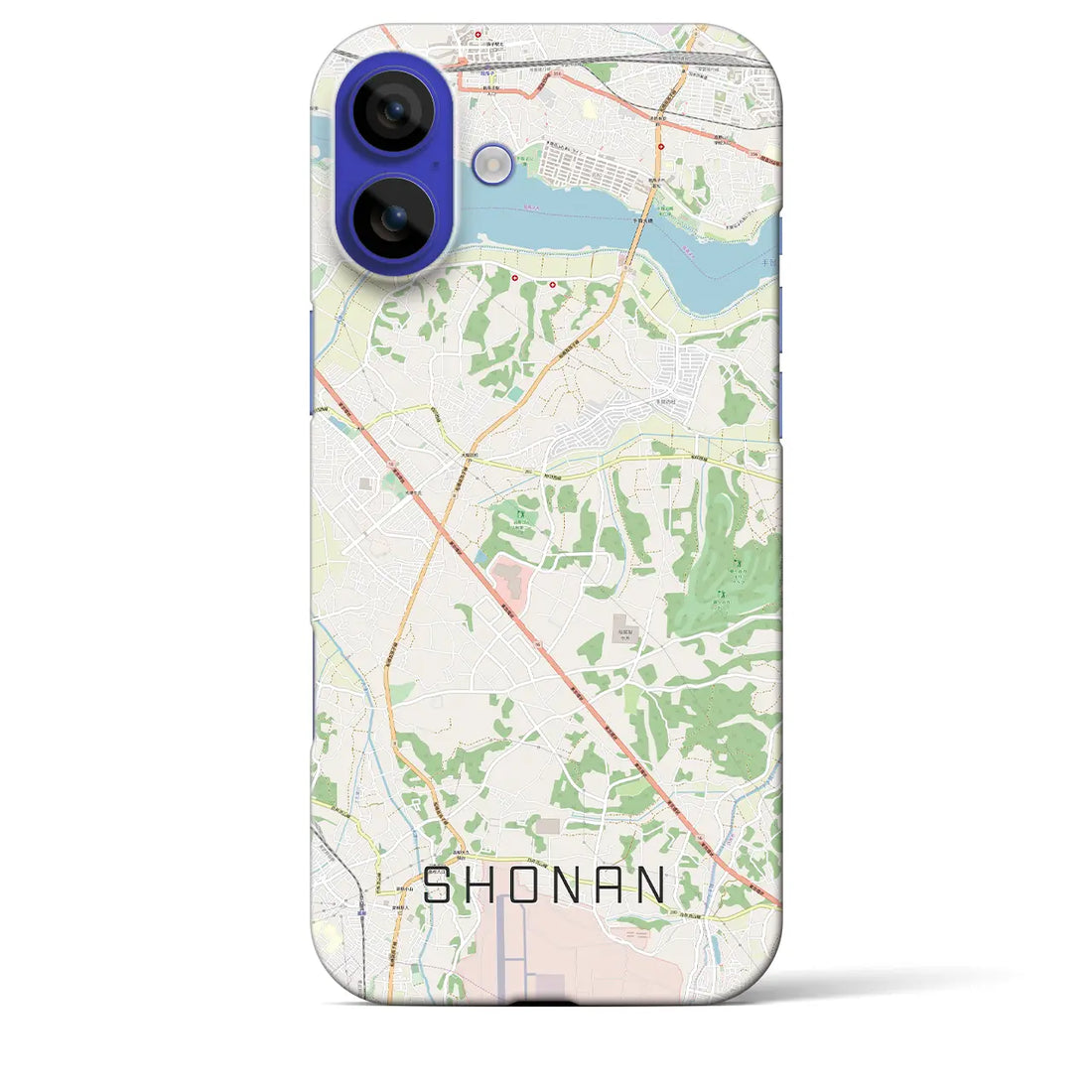 【沼南(千葉県)】地図柄iPhoneケース(バックカバータイプ)ナチュラル・iPhone 16 Pro Max 用