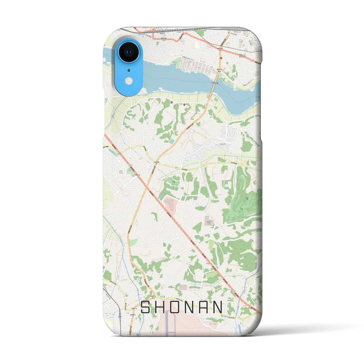 【沼南（千葉県）】地図柄iPhoneケース（バックカバータイプ）