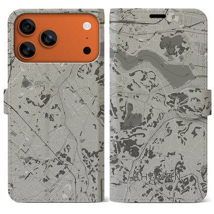 【沼南（千葉県）】地図柄iPhoneケース（手帳タイプ）