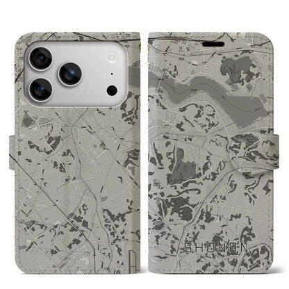 【沼南（千葉県）】地図柄iPhoneケース（手帳タイプ）