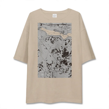 【沼南（千葉県）】地図柄ビッグシルエットTシャツ