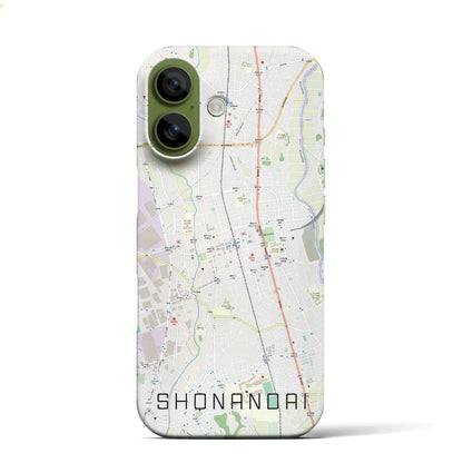 【湘南台（神奈川県）】地図柄iPhoneケース（バックカバータイプ）