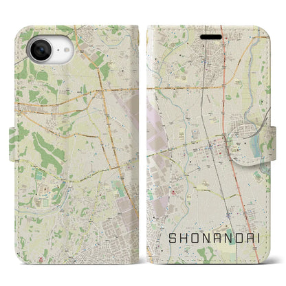 【湘南台（神奈川県）】地図柄iPhoneケース（手帳タイプ）