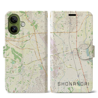 【湘南台（神奈川県）】地図柄iPhoneケース（手帳タイプ）