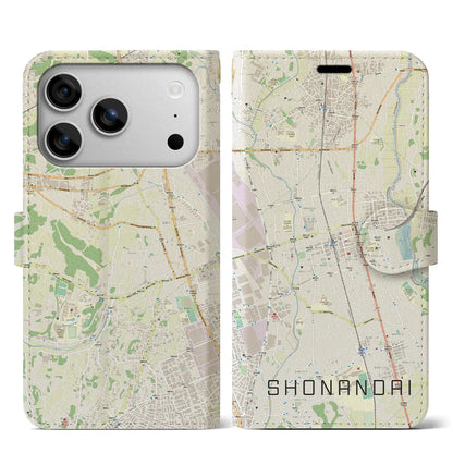 【湘南台（神奈川県）】地図柄iPhoneケース（手帳タイプ）