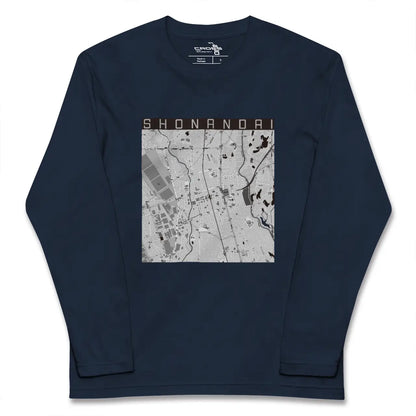 【湘南台（神奈川県）】地図柄ロングスリーブTシャツ