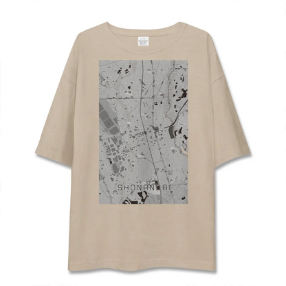 【湘南台（神奈川県）】地図柄ビッグシルエットTシャツ