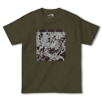 【勝央（岡山県）】地図柄ヘビーウェイトTシャツ