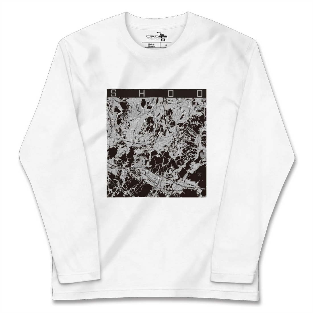 【勝央(岡山県)】地図柄ロングスリーブTシャツ