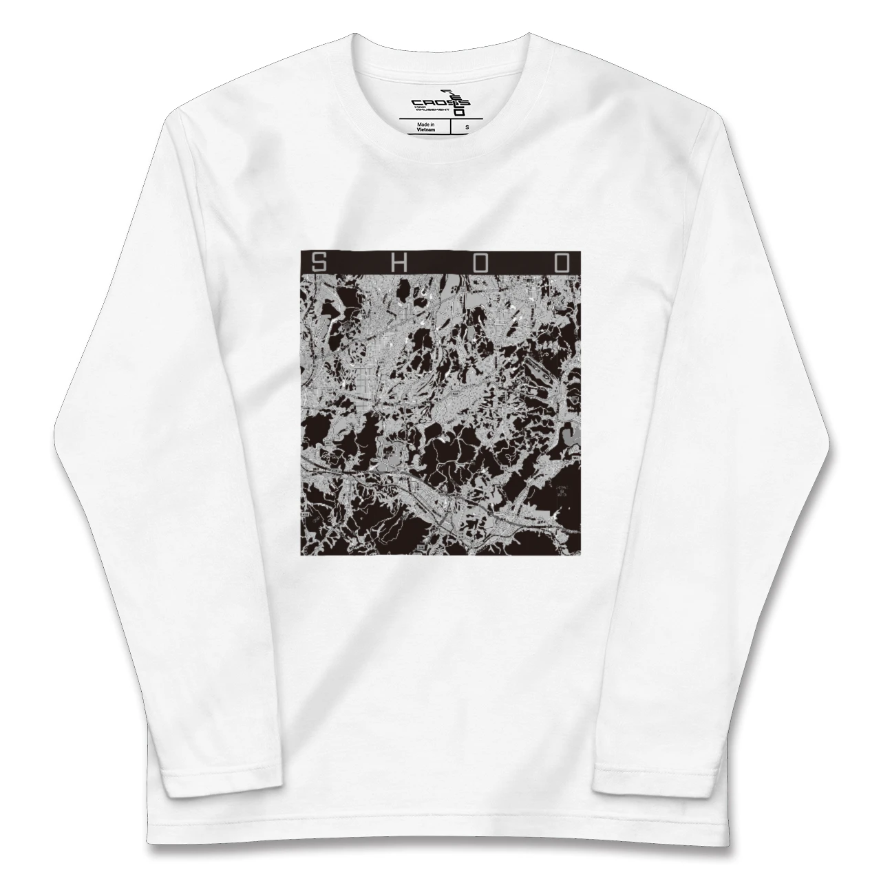 【勝央（岡山県）】地図柄ロングスリーブTシャツ