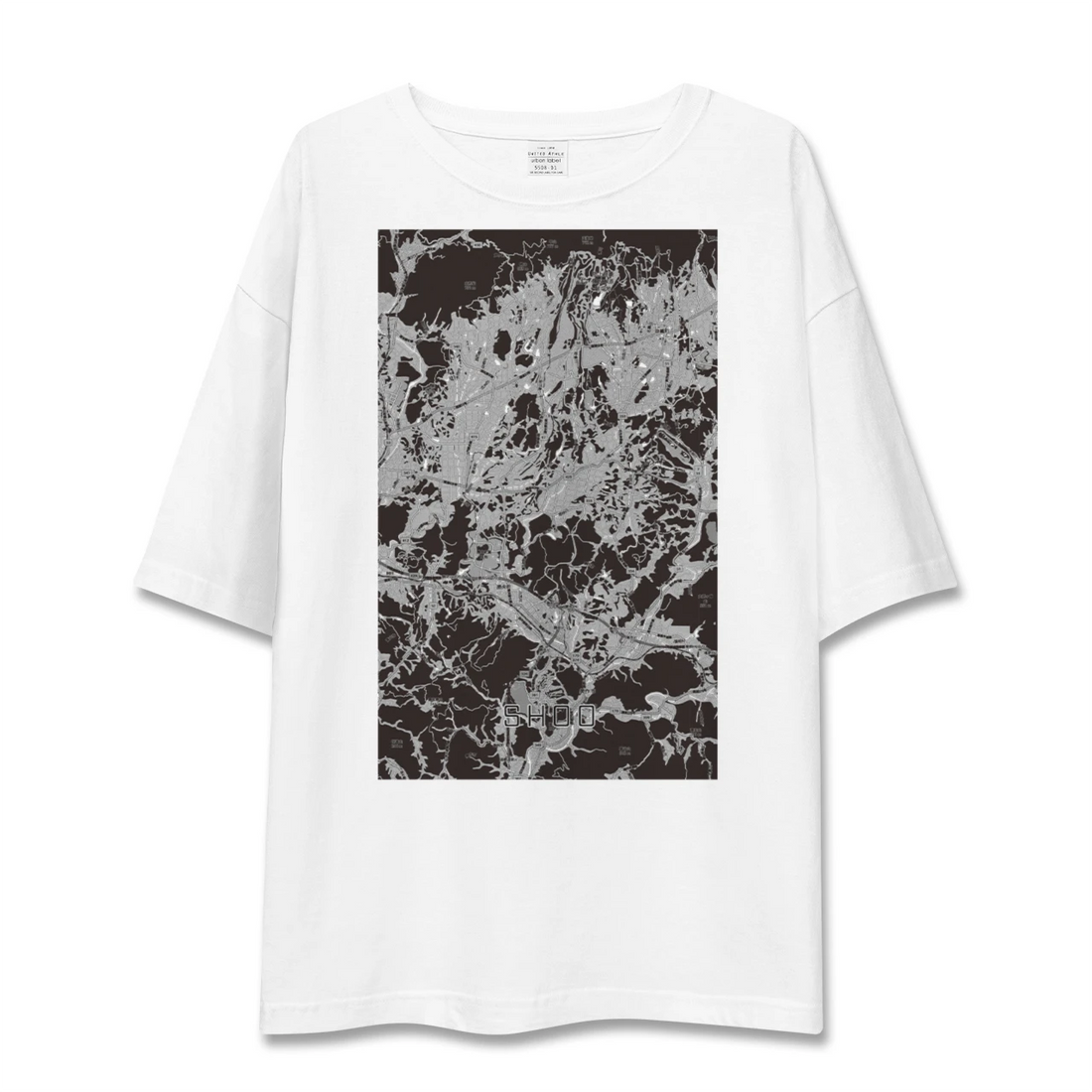 【勝央(岡山県)】地図柄ビッグシルエットTシャツ