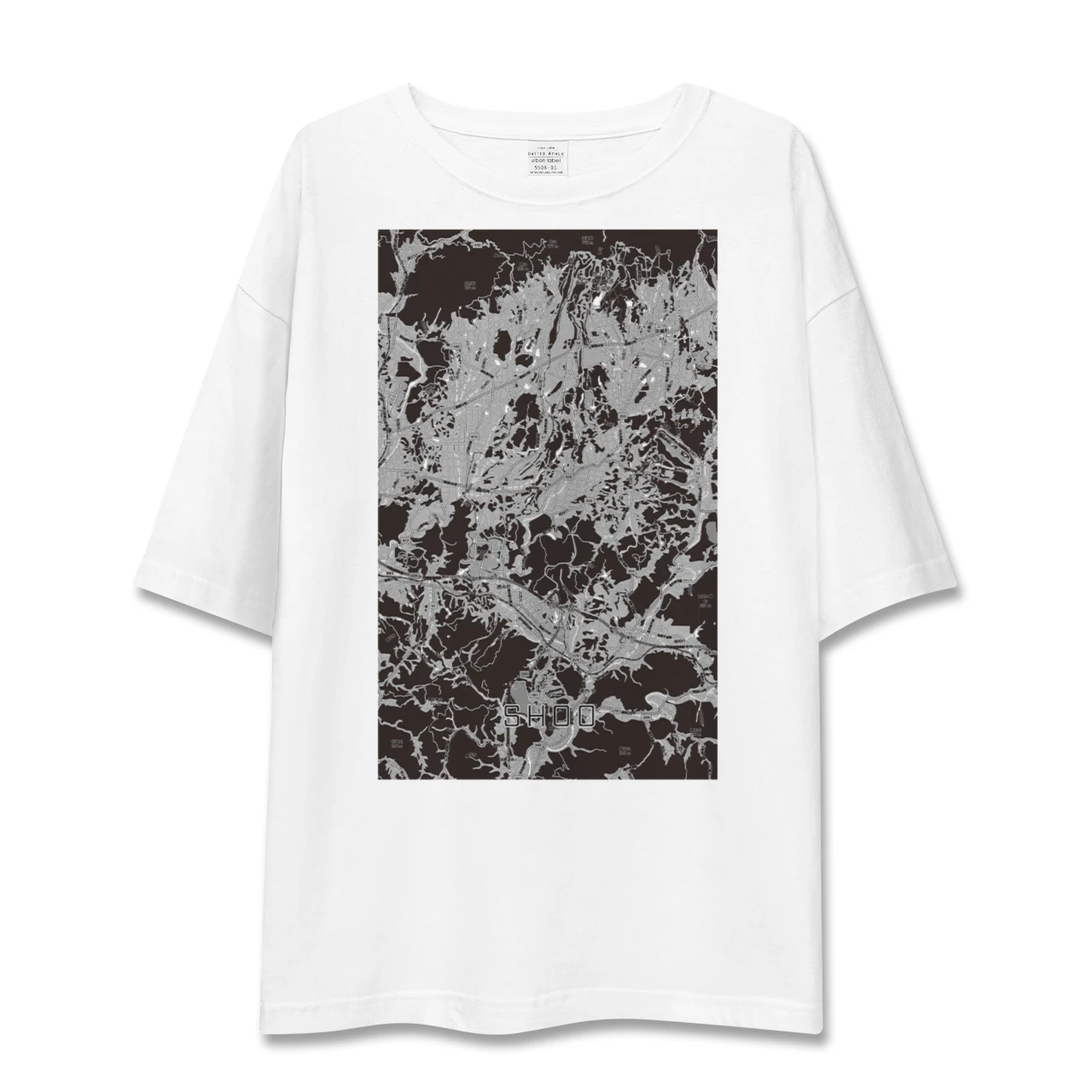 【勝央（岡山県）】地図柄ビッグシルエットTシャツ