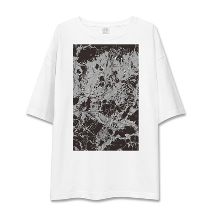 【勝央（岡山県）】地図柄ビッグシルエットTシャツ