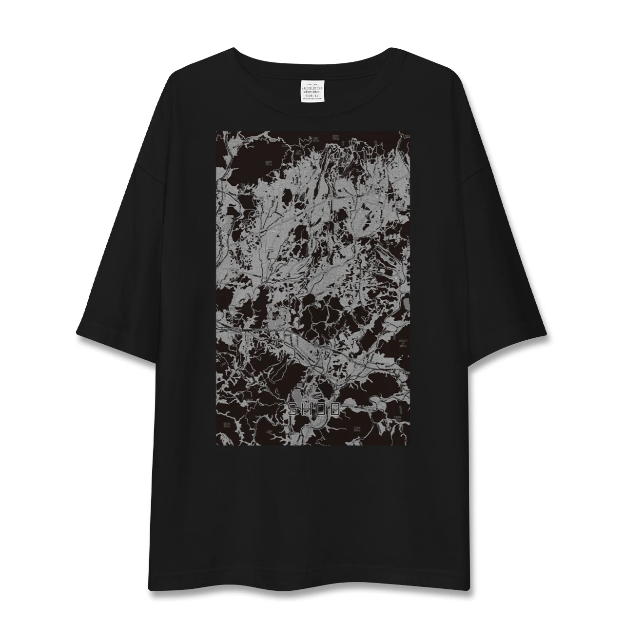 【勝央（岡山県）】地図柄ビッグシルエットTシャツ