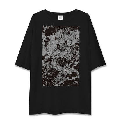 【勝央（岡山県）】地図柄ビッグシルエットTシャツ