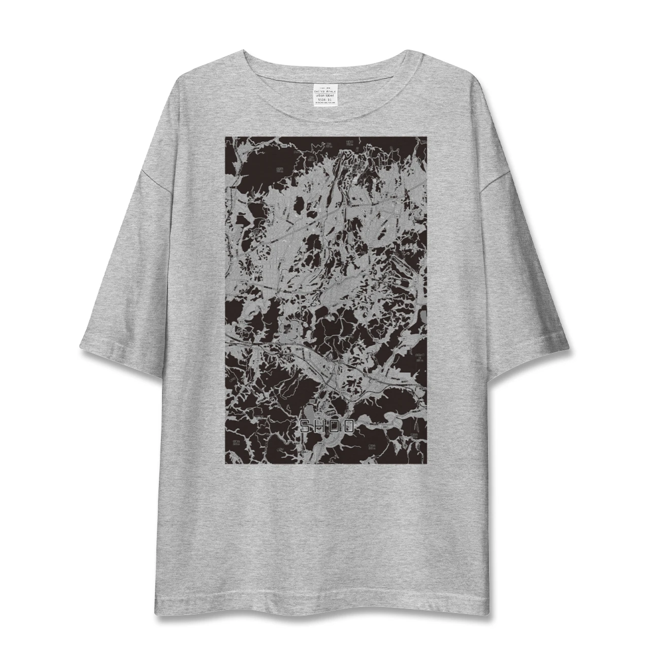 【勝央（岡山県）】地図柄ビッグシルエットTシャツ