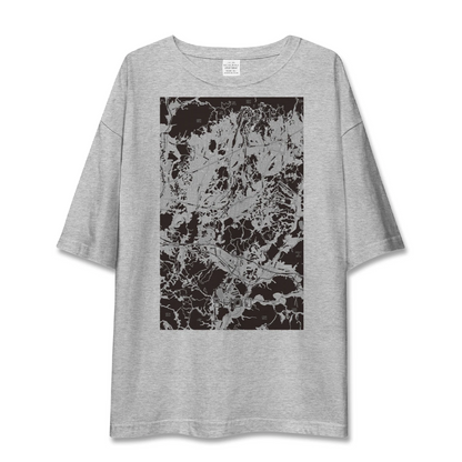 【勝央（岡山県）】地図柄ビッグシルエットTシャツ