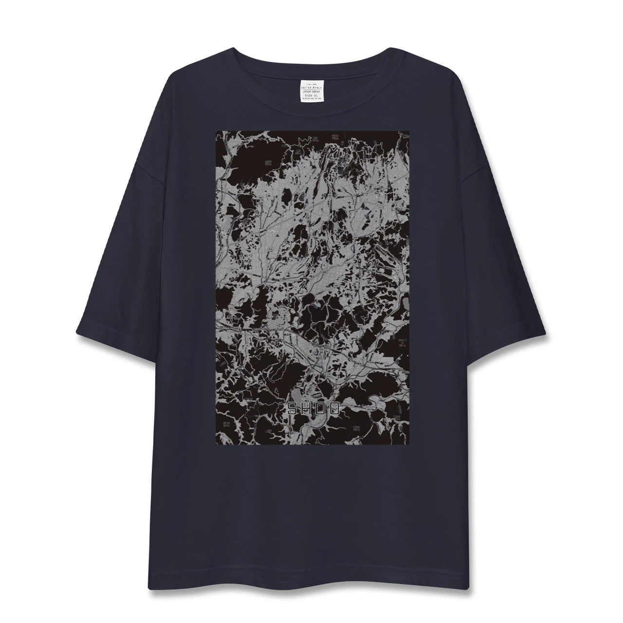 【勝央（岡山県）】地図柄ビッグシルエットTシャツ