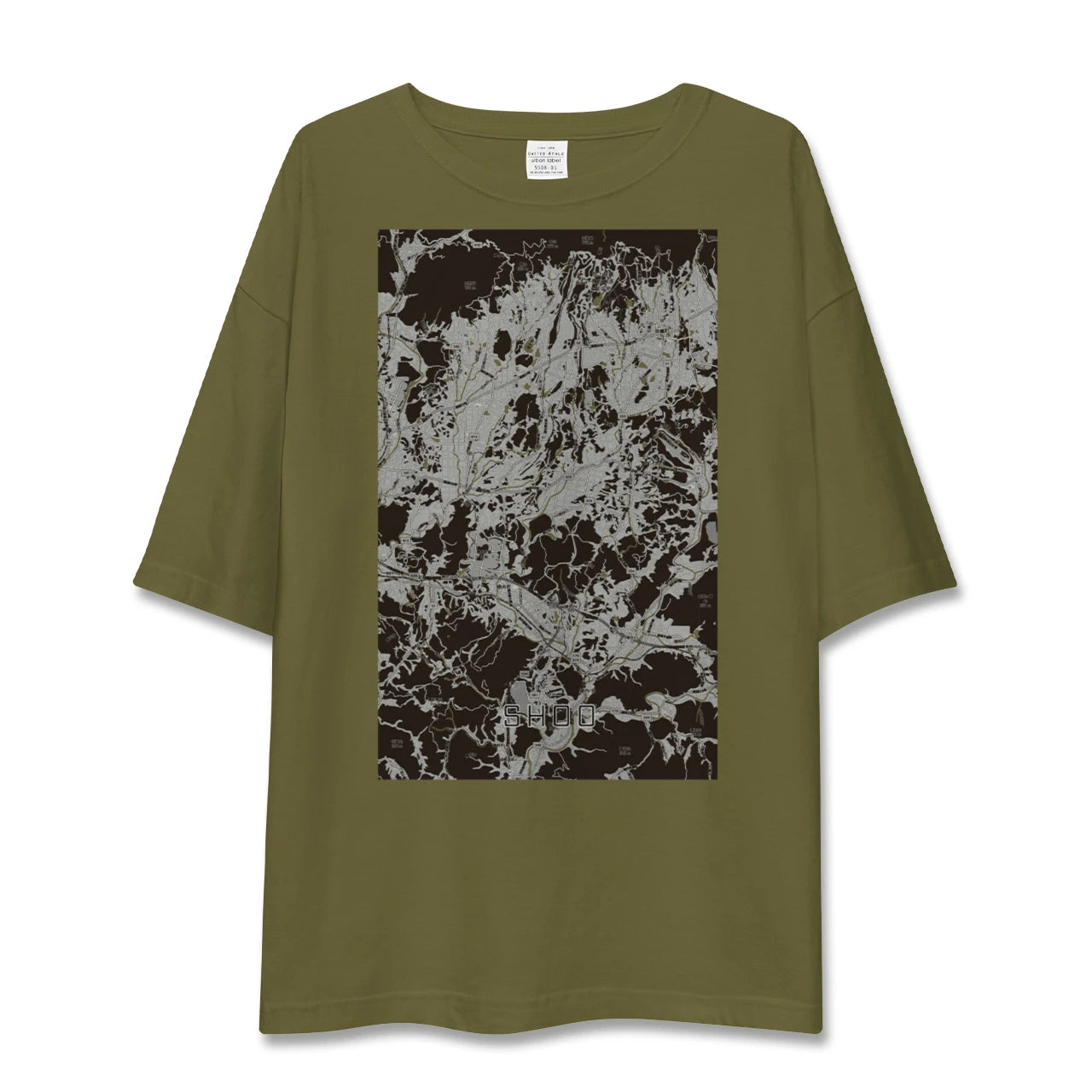 【勝央（岡山県）】地図柄ビッグシルエットTシャツ