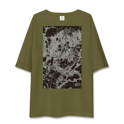 【勝央（岡山県）】地図柄ビッグシルエットTシャツ