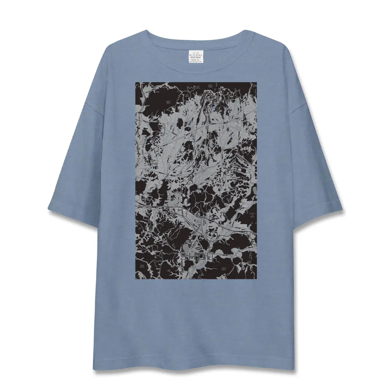 【勝央（岡山県）】地図柄ビッグシルエットTシャツ