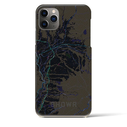 【昭和（群馬県）】地図柄iPhoneケース（バックカバータイプ）